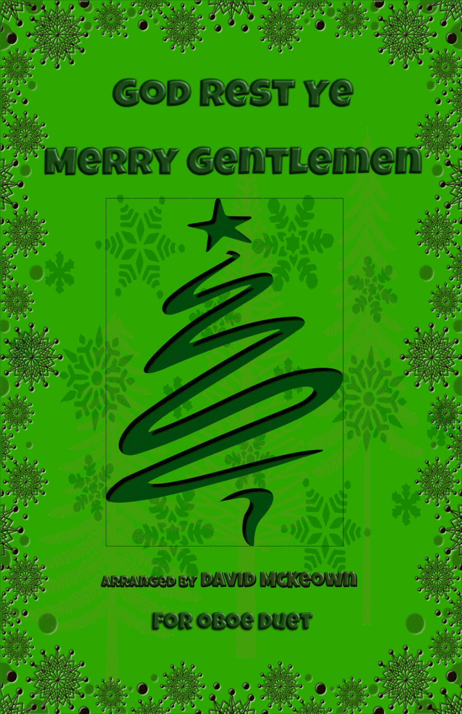 God Rest Ye Merry Gentlemen, Jazz Style, for Oboe Duet Woodwind Duet scores gallery preview page 1