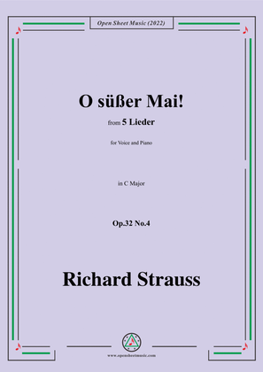 Richard Strauss-O süßer Mai!,in C Major,Op.32 No.4