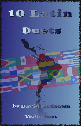 Book cover for 10 Latin Duets, for Violin
