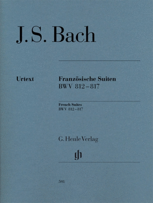 Book cover for Bach - French Suites Bwv 812-817