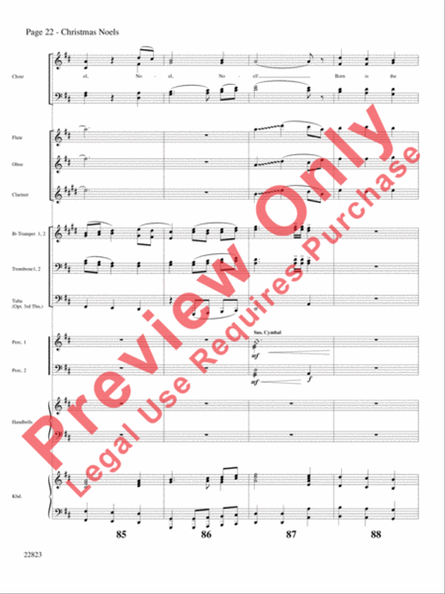 Christmas Noels Choir scores gallery preview page 23