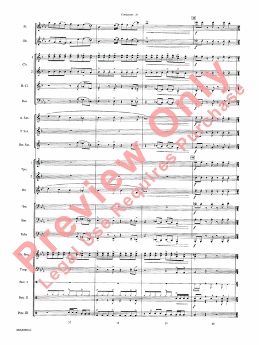 To Forge the New Frontier Concert Band scores gallery preview page 13