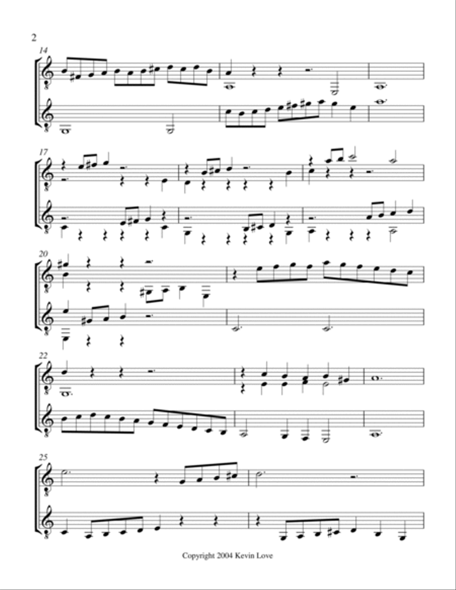 Duelling Vihuelas 1 (Guitar Duo) Duelling Vihuelas 1 (Guitar Duo) Classical Guitar scores gallery preview page 2