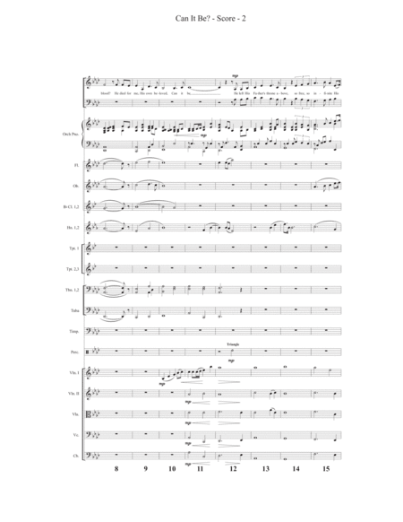 Can It Be? - Orchestral Score and Parts