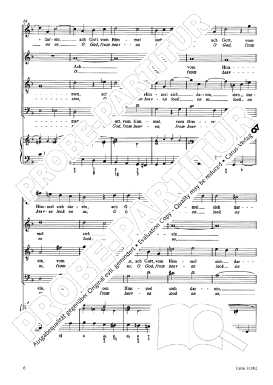 O God, from heaven look on us (Ach Gott, vom Himmel sieh darein) ATB scores gallery preview page 7