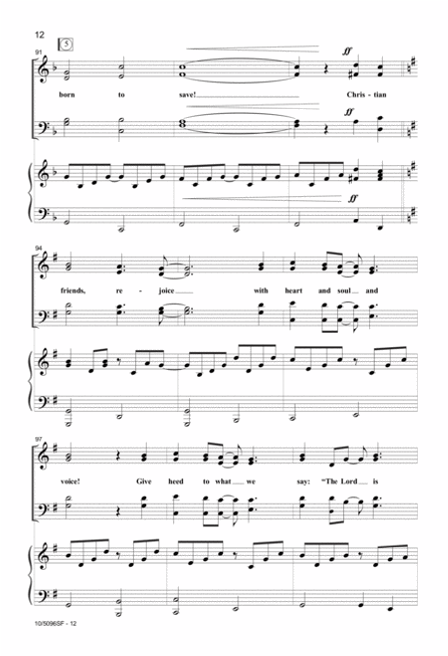 Christian Friends, Rejoice! 4-Part scores gallery preview page 12