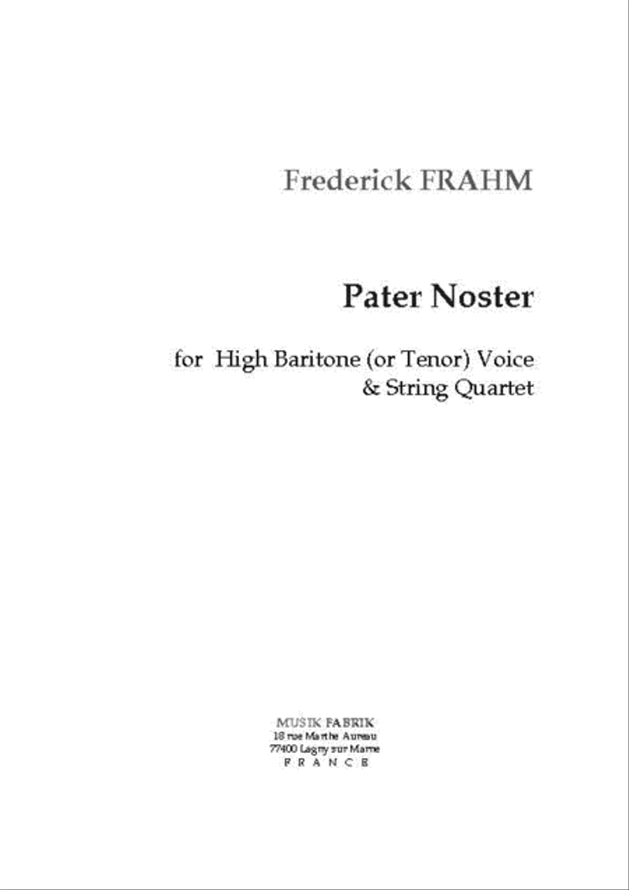 Pater Noster String Quartet scores gallery preview page 1