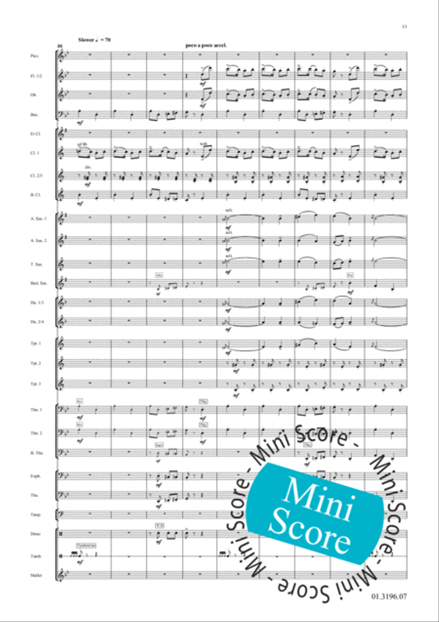 Three Russian Folk Songs Concert Band scores gallery preview page 15