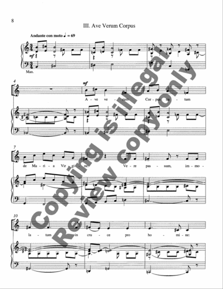 Five Communion Motets Medium Voice scores gallery preview page 7