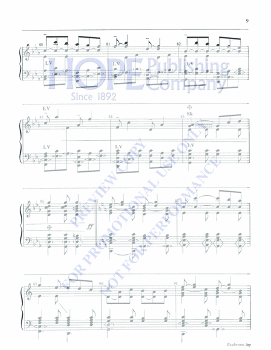Exuberant Joy 5-Octaves scores gallery preview page 9