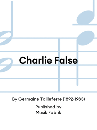 Book cover for Charlie False