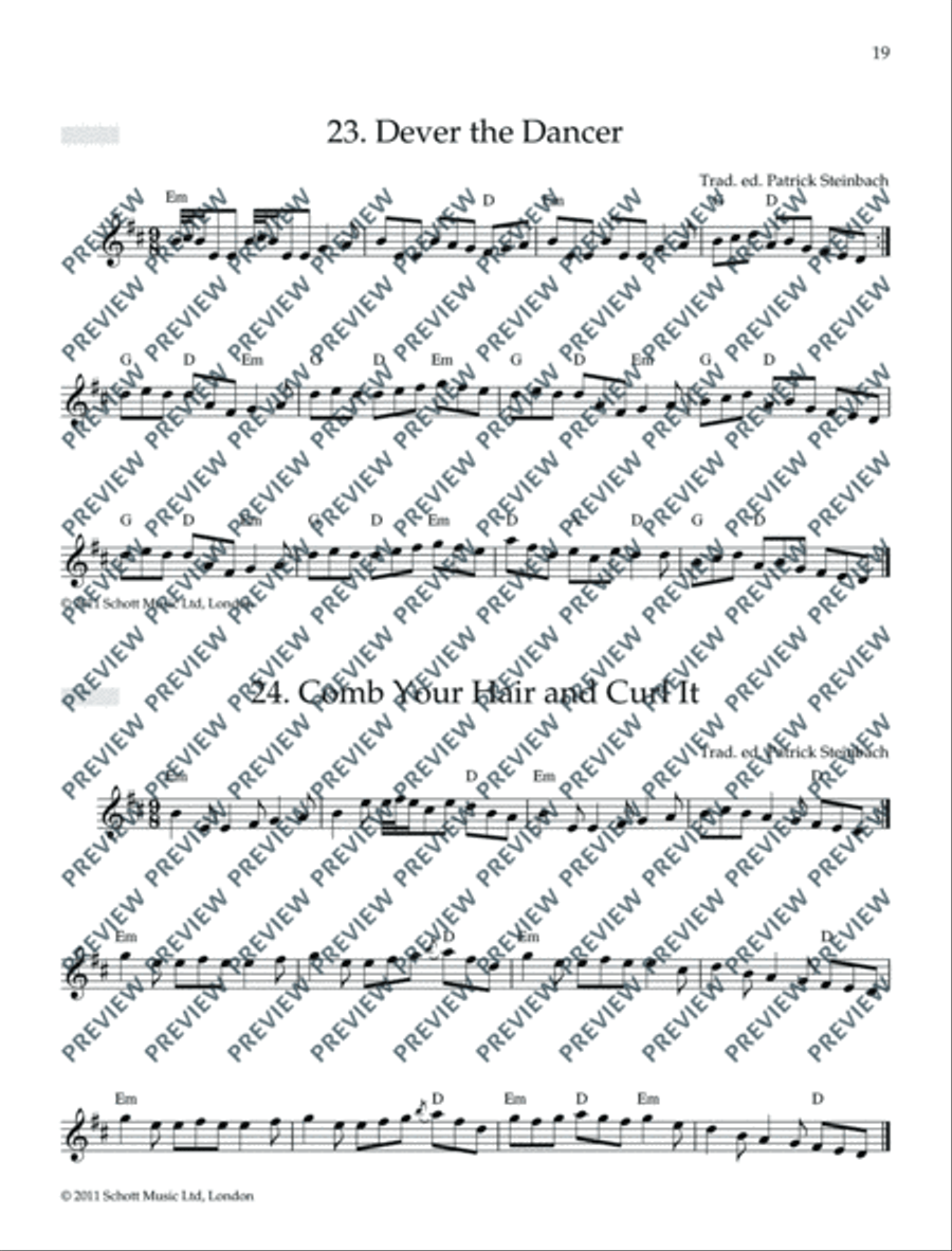 Irish Folk Tunes for Flute Flute scores gallery preview page 20