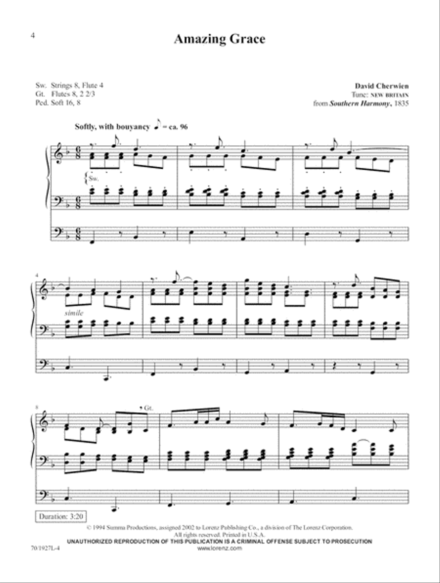 Hymns of Grace & Glory Hymns of Grace & Glory Organ scores gallery preview page 4