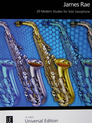 Book cover for Rae - 20 Modern Studies For Saxophone