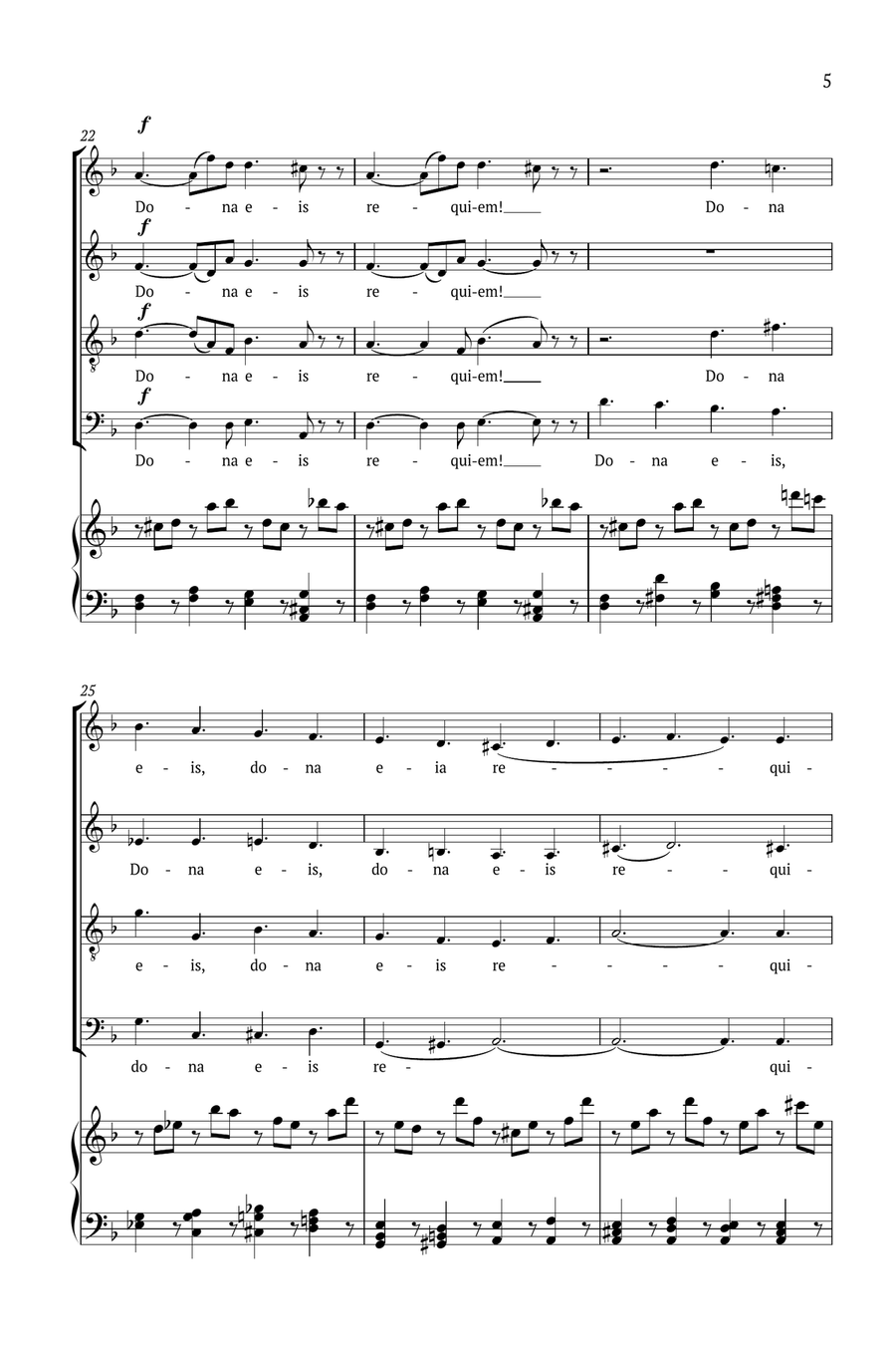 Lacrimosa 4-Part scores gallery preview page 5