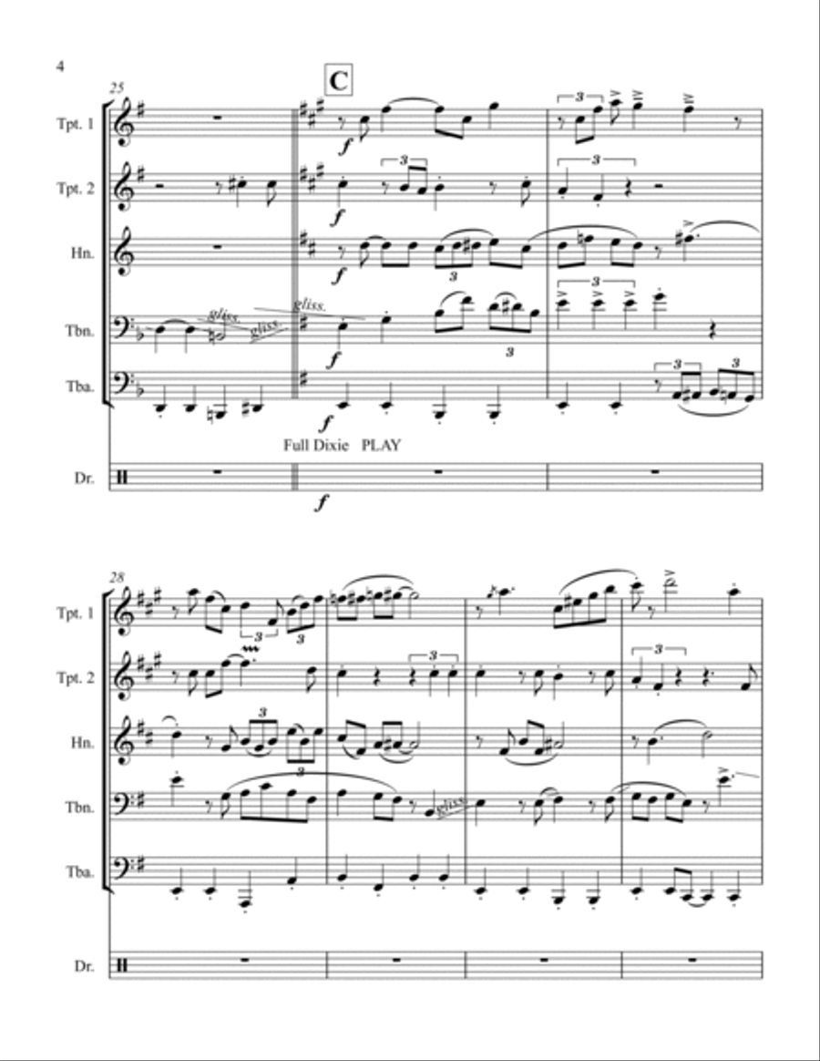 St. James Infirmary St. James Infirmary Small Ensemble scores gallery preview page 4