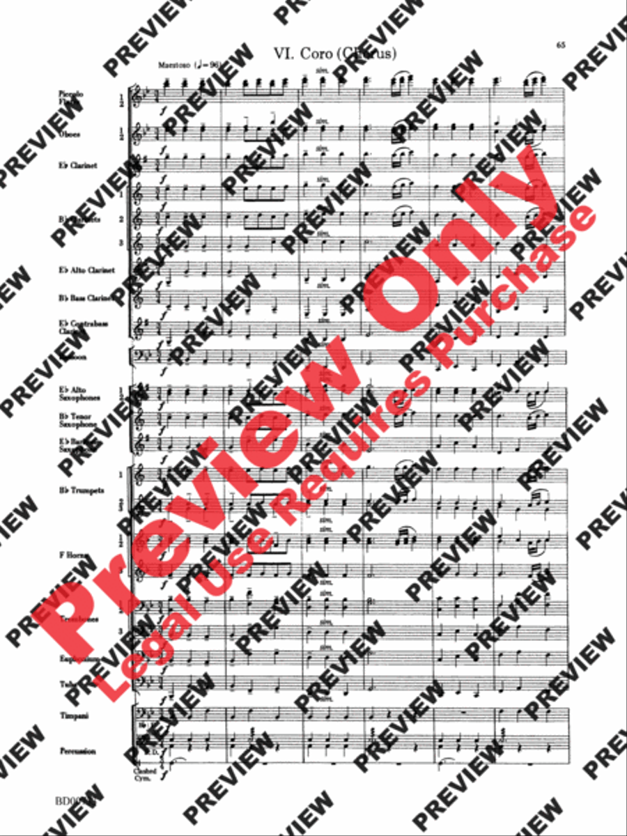 Water Music Suite Water Music Suite Concert Band scores gallery preview page 65
