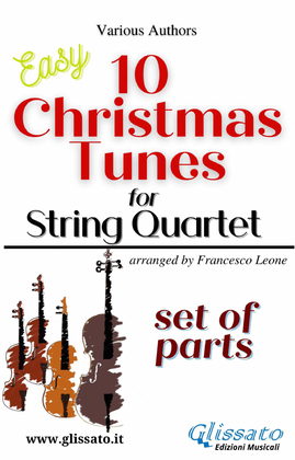 Book cover for 10 easy Christmas Tunes for String Quartet (set of parts)