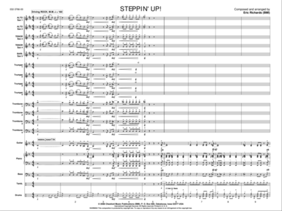 Steppin' Up! Jazz Ensemble scores gallery preview page 2