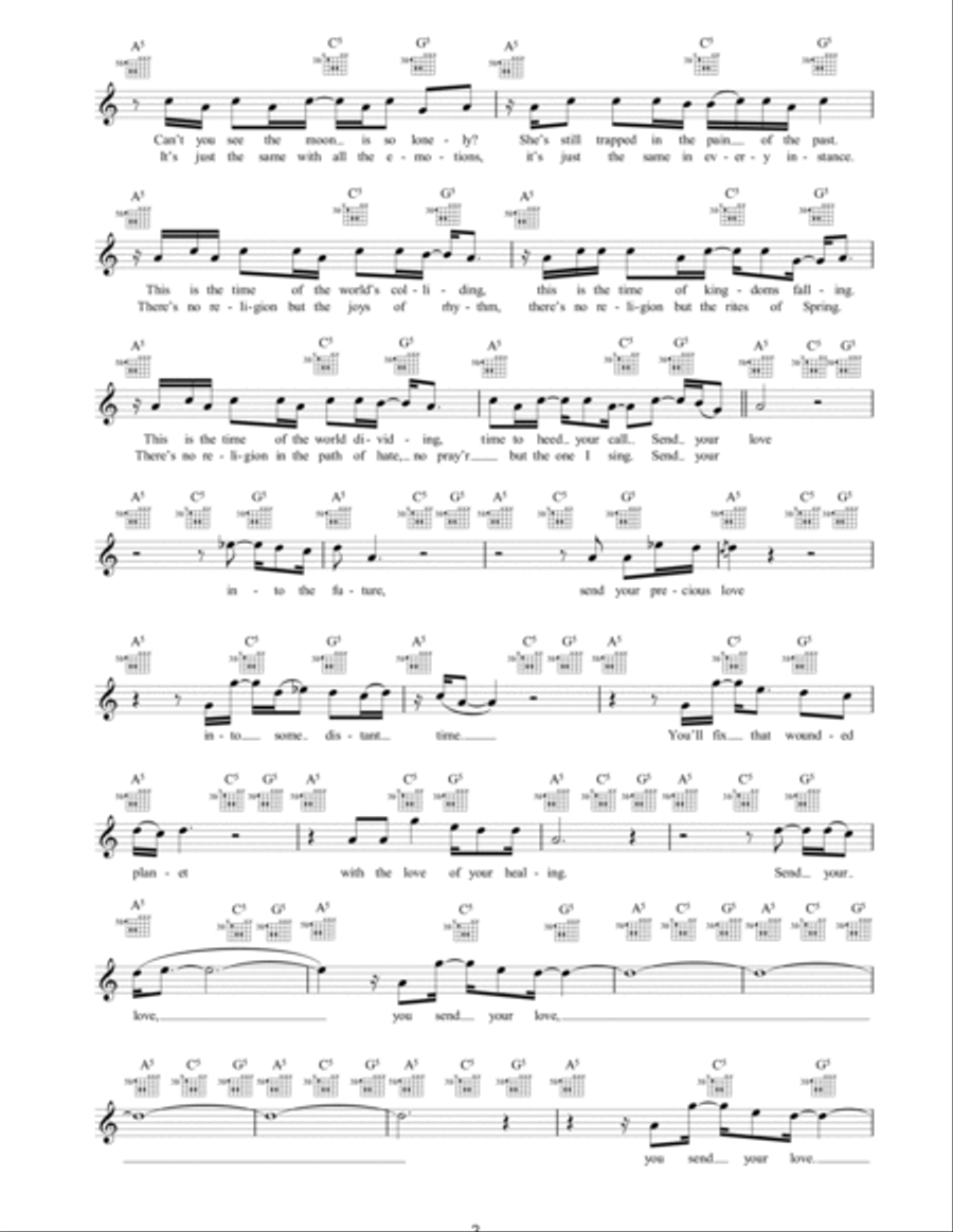 Send Your Love (Dave Aude remix) Piano scores gallery preview page 2