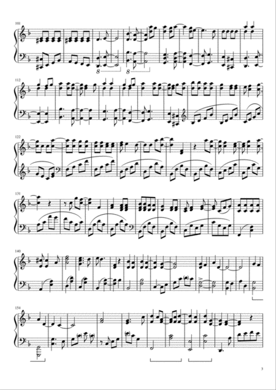 A Little Piece Of Heaven Easy Piano scores gallery preview page 3