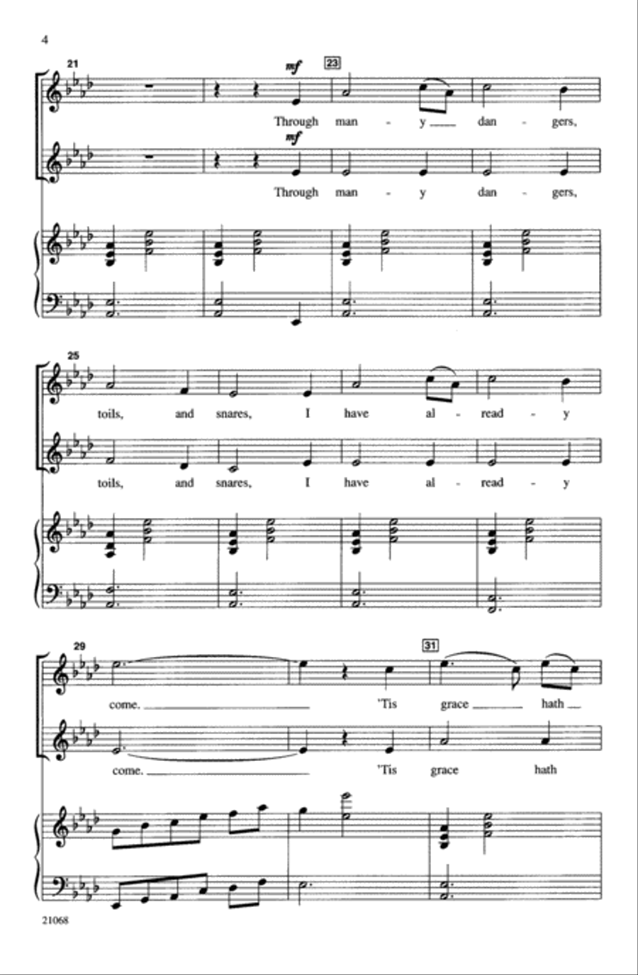 Amazing Grace Amazing Grace Choir scores gallery preview page 3