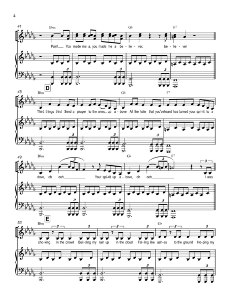 Believer Voice scores gallery preview page 4