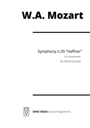 Mozart - Haffner Symphony - 1st mov (Wind Quintet)