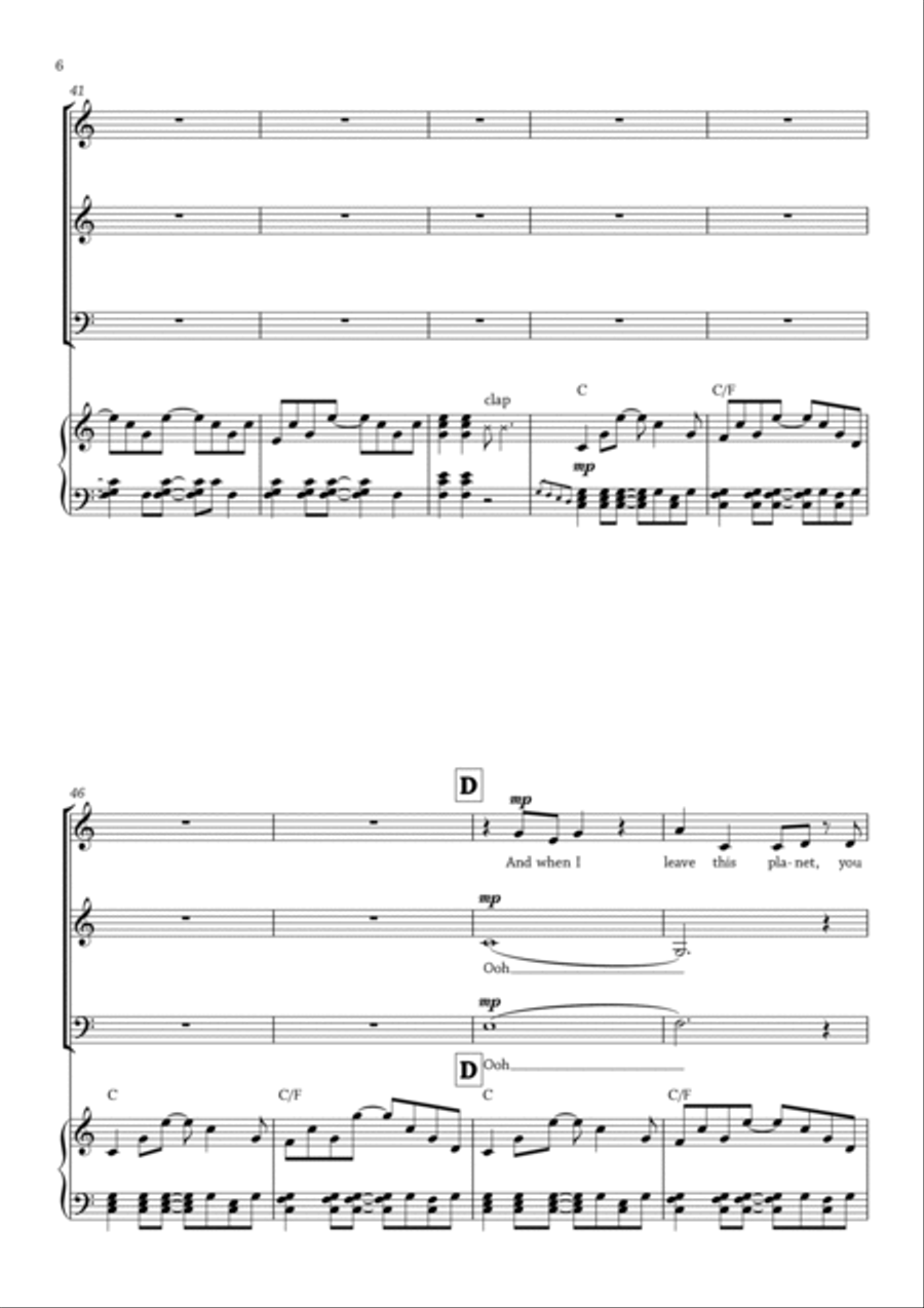 Half The World Away Half The World Away 3-Part scores gallery preview page 6