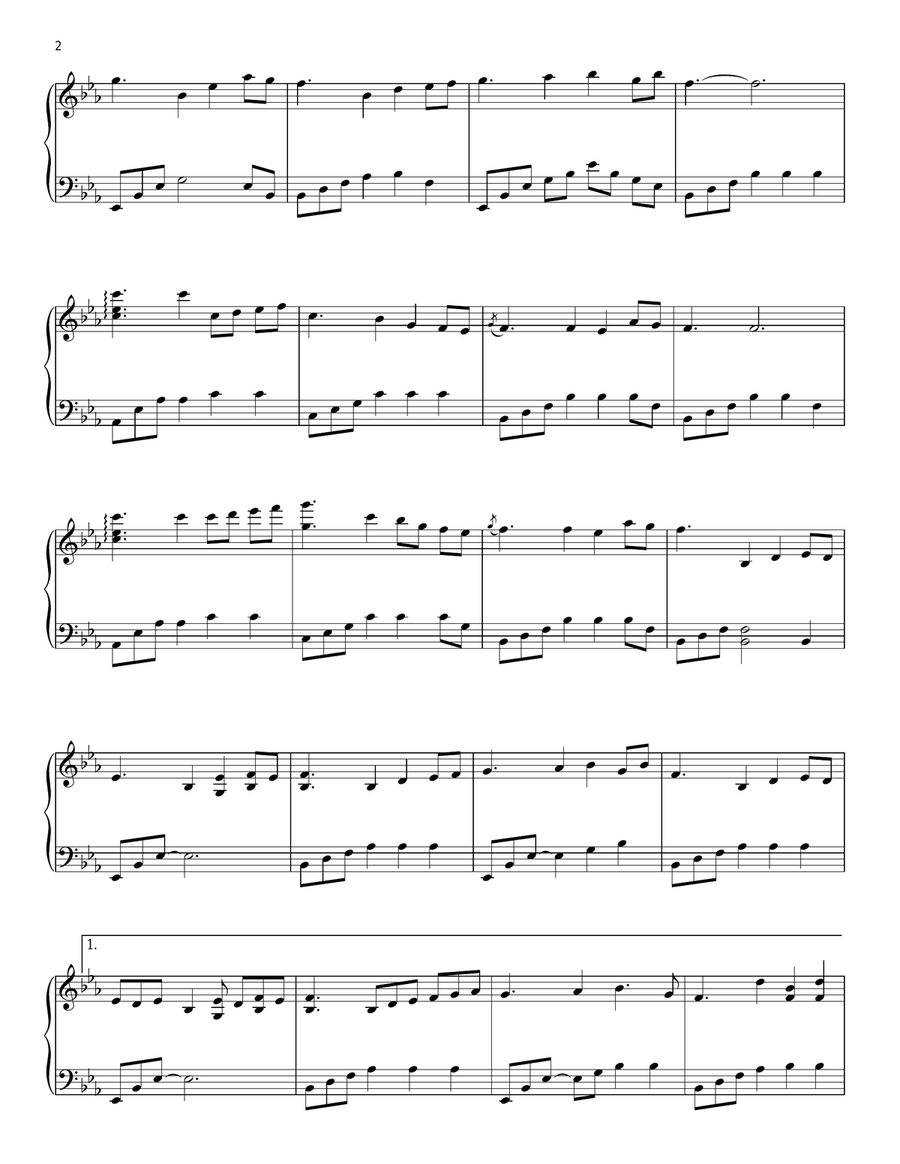 In Your Eyes Piano Solo scores gallery preview page 2
