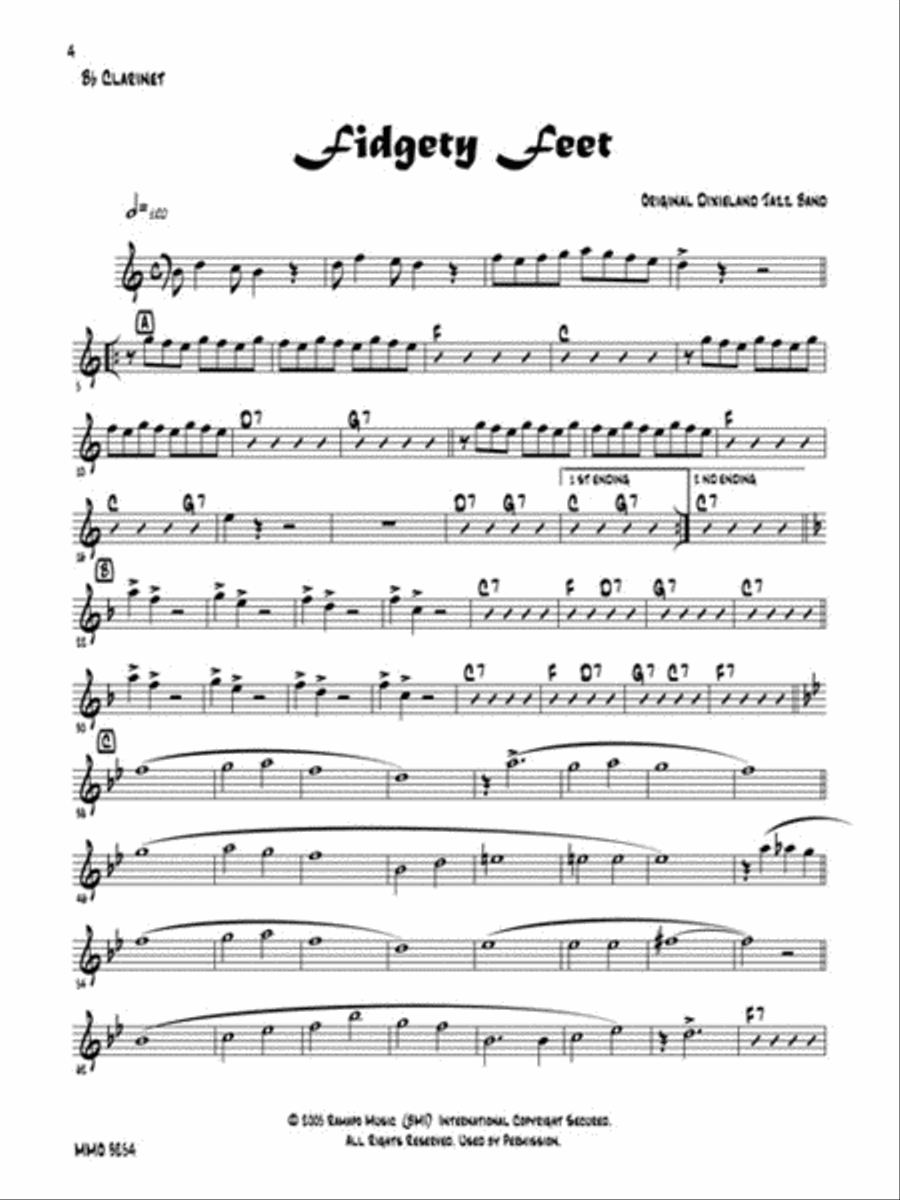New Orleans Classics Clarinet Solo scores gallery preview page 4