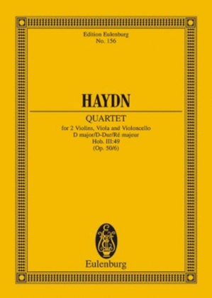 String Quartet in D Major, Op. 50/6, Hob.III:49 "Frog"