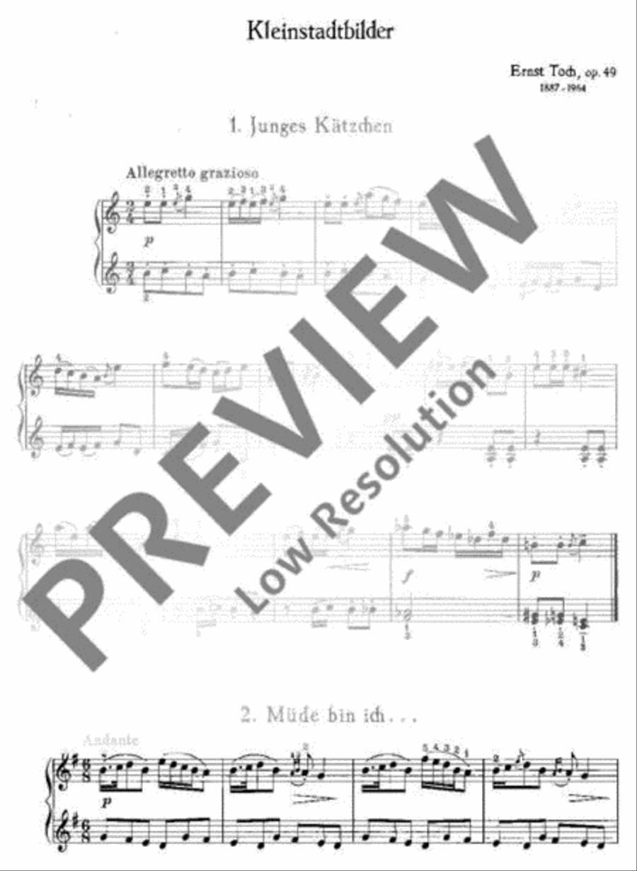 Echoes from a small Town Piano Solo scores gallery preview page 3