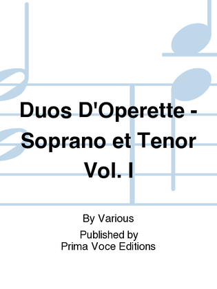 Book cover for Duos D'Operette - Soprano et Tenor Vol. I