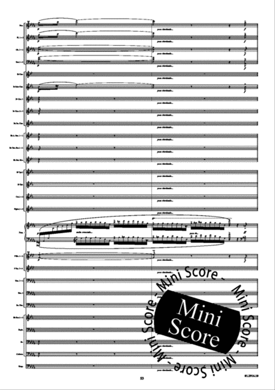 Piano Concerto opus 16 A Minor Concert Band scores gallery preview page 57