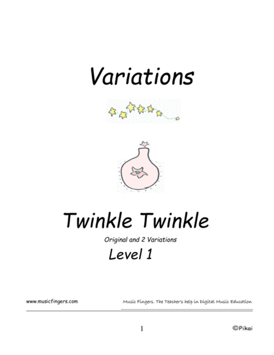 Twinkle Twinkle. W.A.Mozart. Lev. 1. Variations image number null