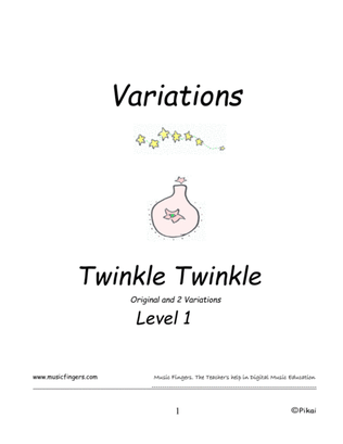 Twinkle Twinkle. W.A.Mozart. Lev. 1. Variations