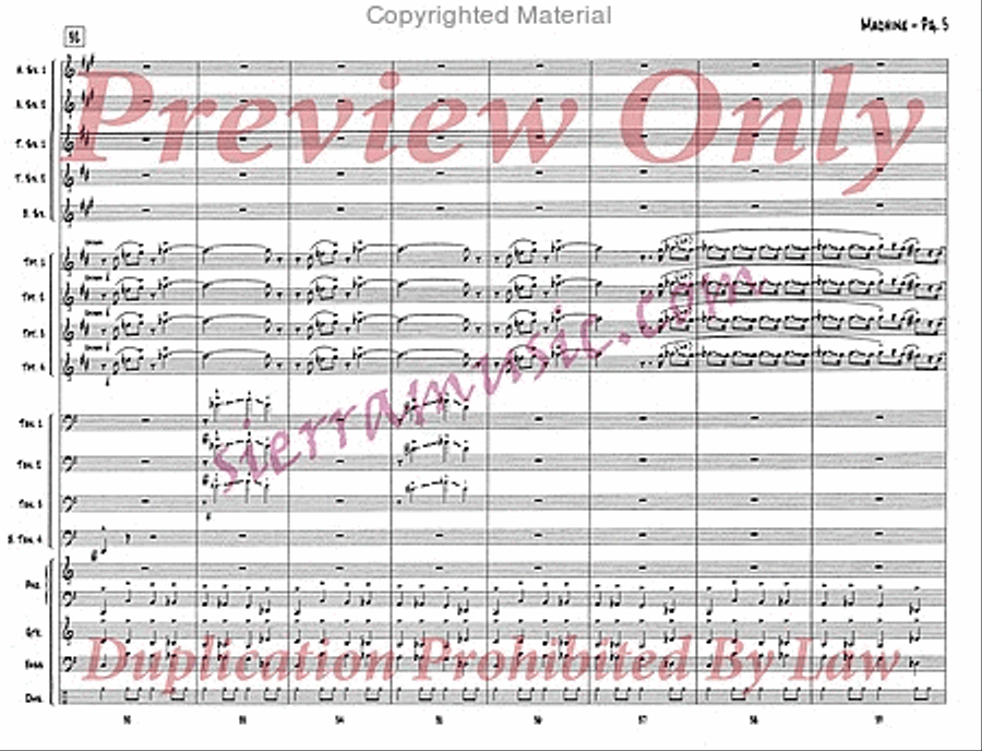 Machine Big Band scores gallery preview page 6