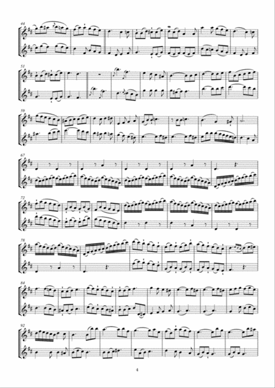 Six Devienne Flute Duets Op. 2 Flute Duet scores gallery preview page 4