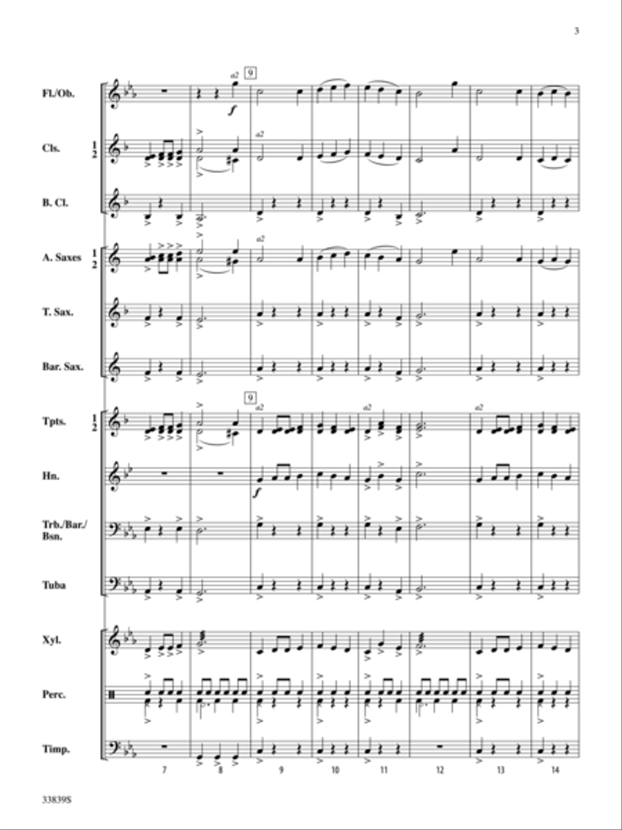 The Gates of Destiny The Gates of Destiny Concert Band scores gallery preview page 3