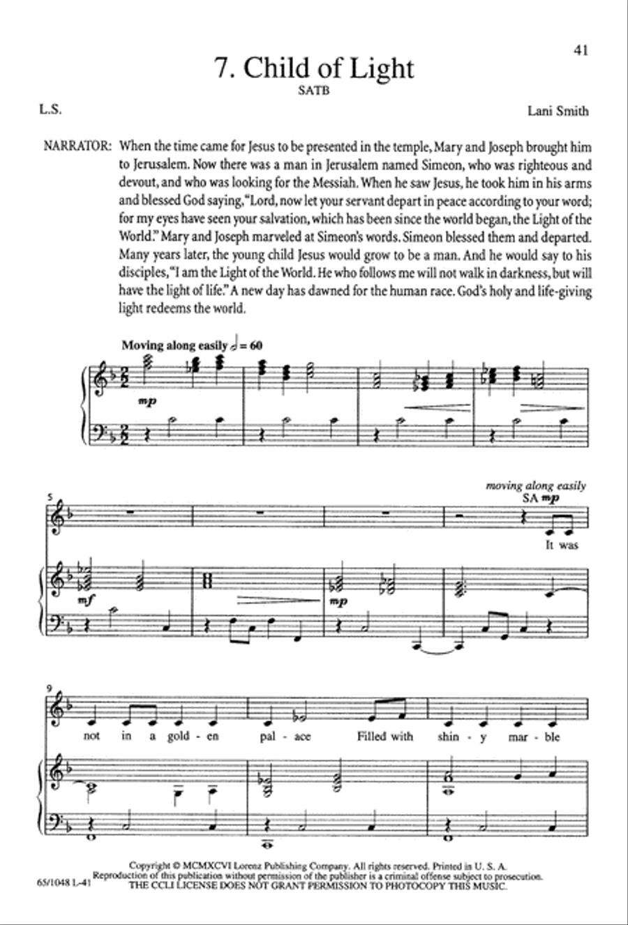 The Light of the World 4-Part scores gallery preview page 43