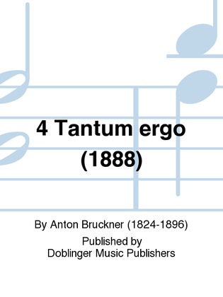 Book cover for 4 Tantum ergo (1888)