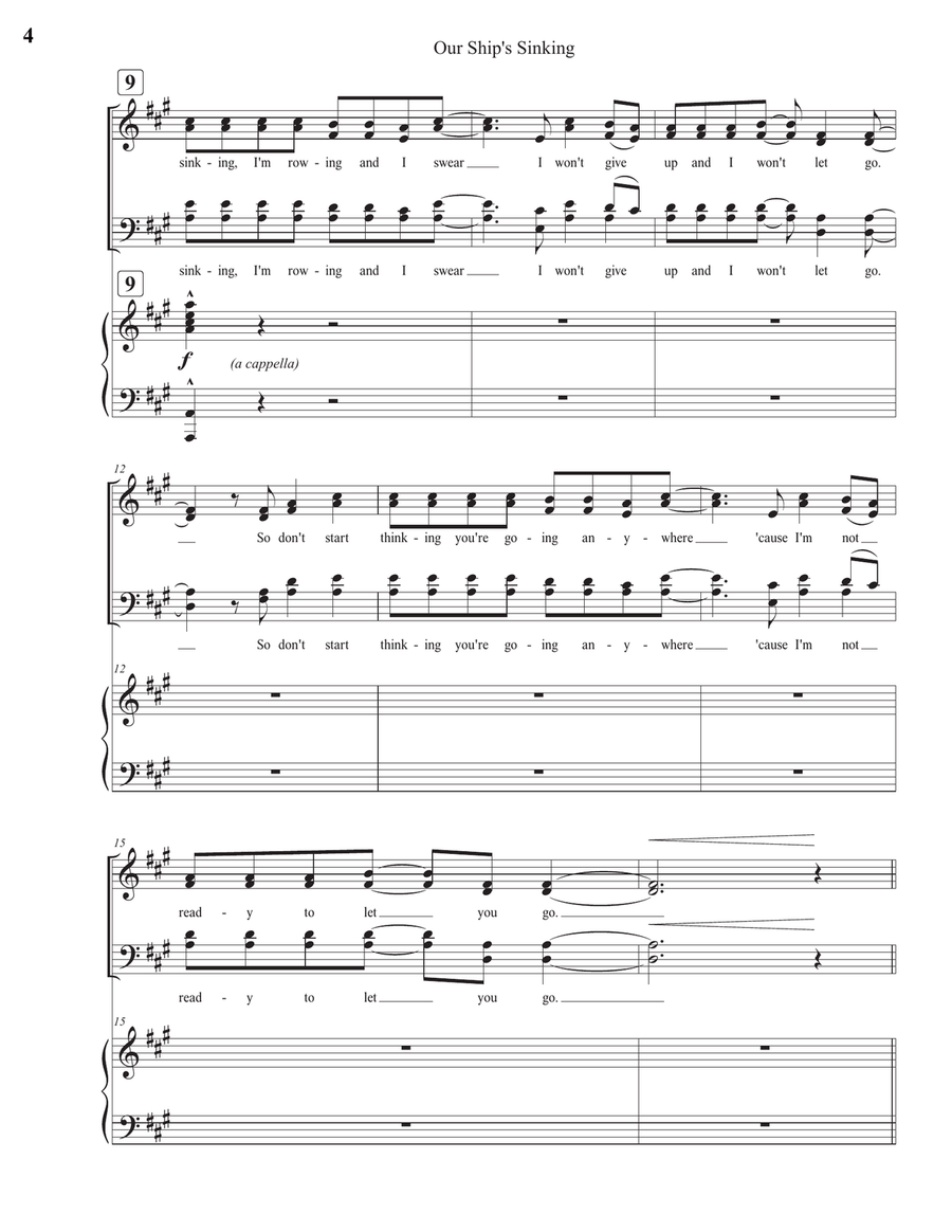 Our Ship S Sinking 4-Part scores gallery preview page 4