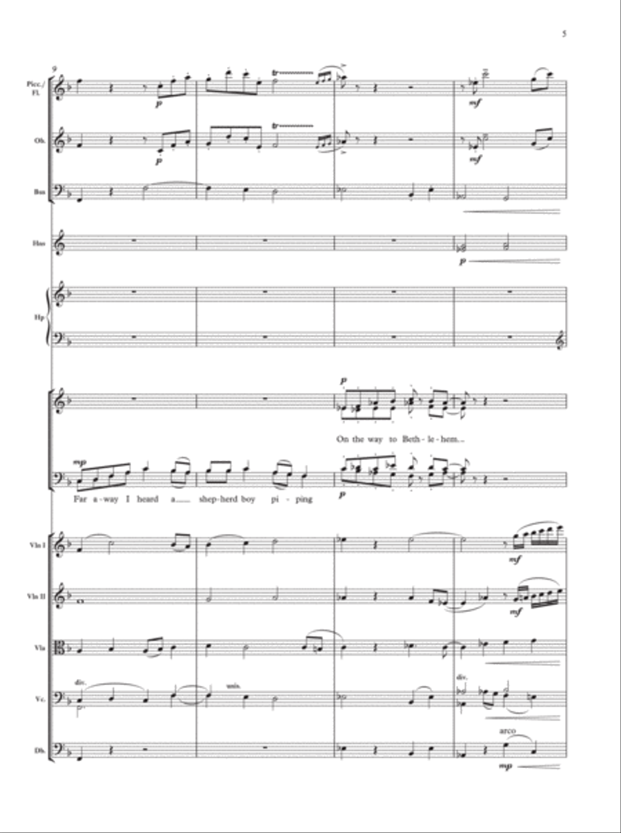 Shepherd's Pipe Carol 4-Part scores gallery preview page 4