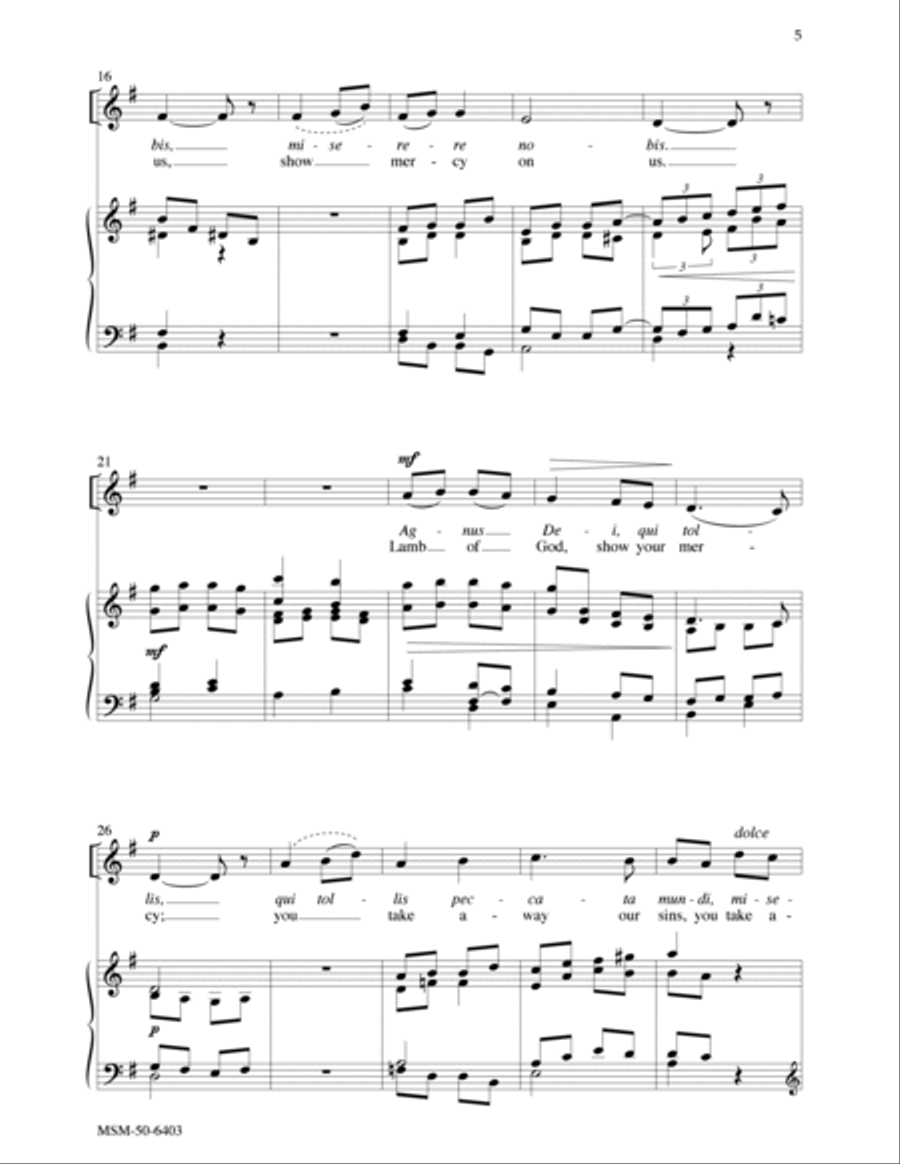 Agnus Dei Agnus Dei SA scores gallery preview page 4