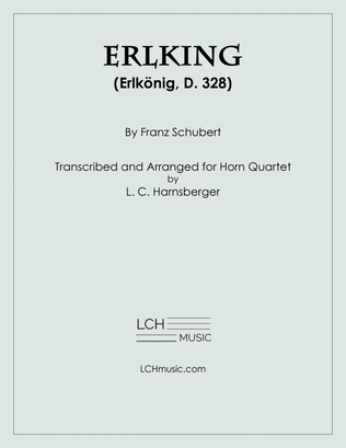 Book cover for Erlking for Horn Quartet (Erlkönig, D. 328)