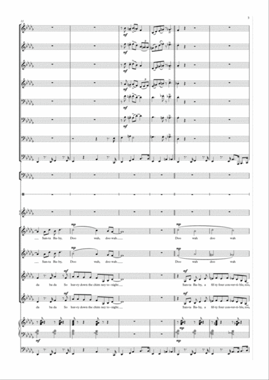 Santa Baby SSA scores gallery preview page 5