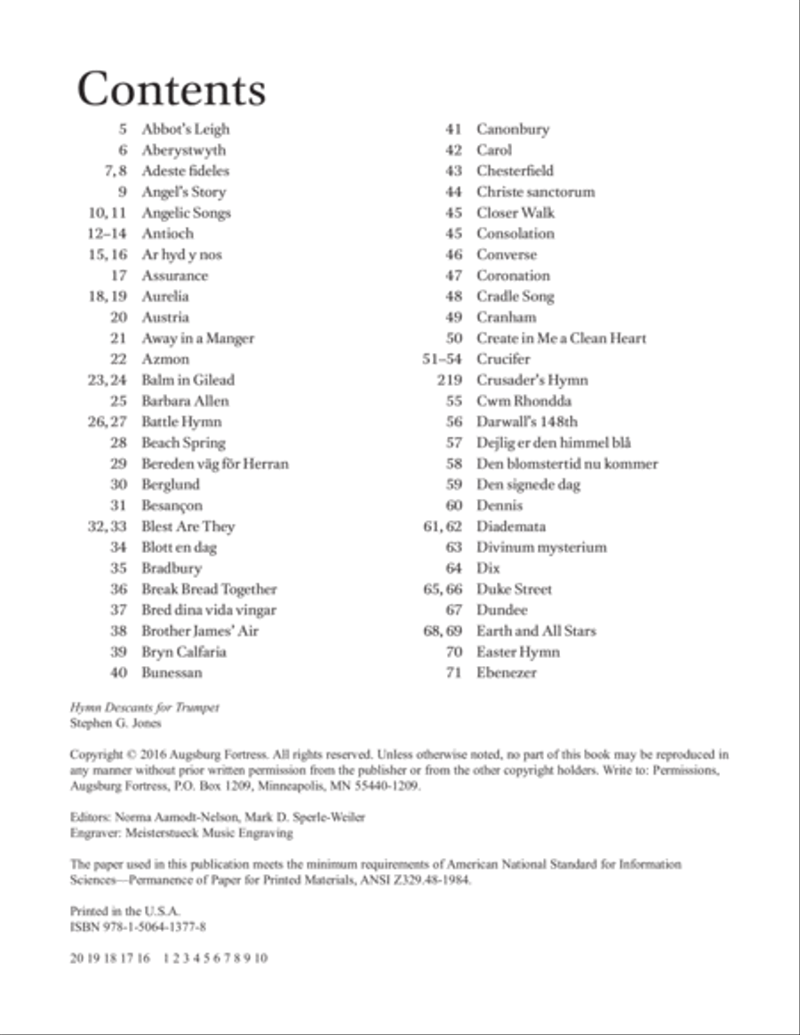 Hymn Descants for Trumpet C Trumpet scores gallery preview page 3