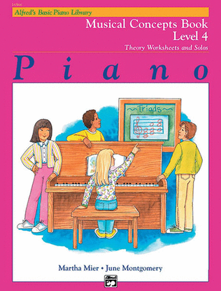 Book cover for Alfred's Basic Piano Course Musical Concepts, Level 4