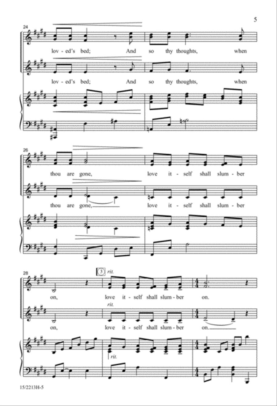 Music, When Soft Voices Die SSA scores gallery preview page 6